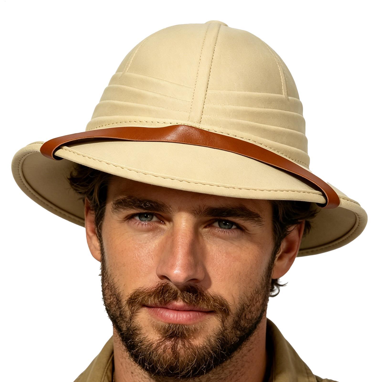 Bucket Hat Straw - قبعة قش بريطية أنيقة للرجال والنساء،