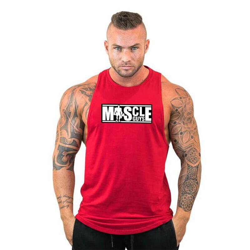 Tank Top Muscle - ملابس رجالية قطنية لكمال الأجسام ،