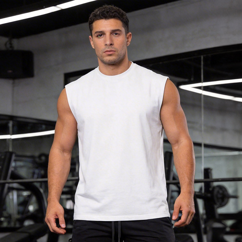 Tank Top Muscle - قمصان رياضية رجالية بدون أكمام، سترات