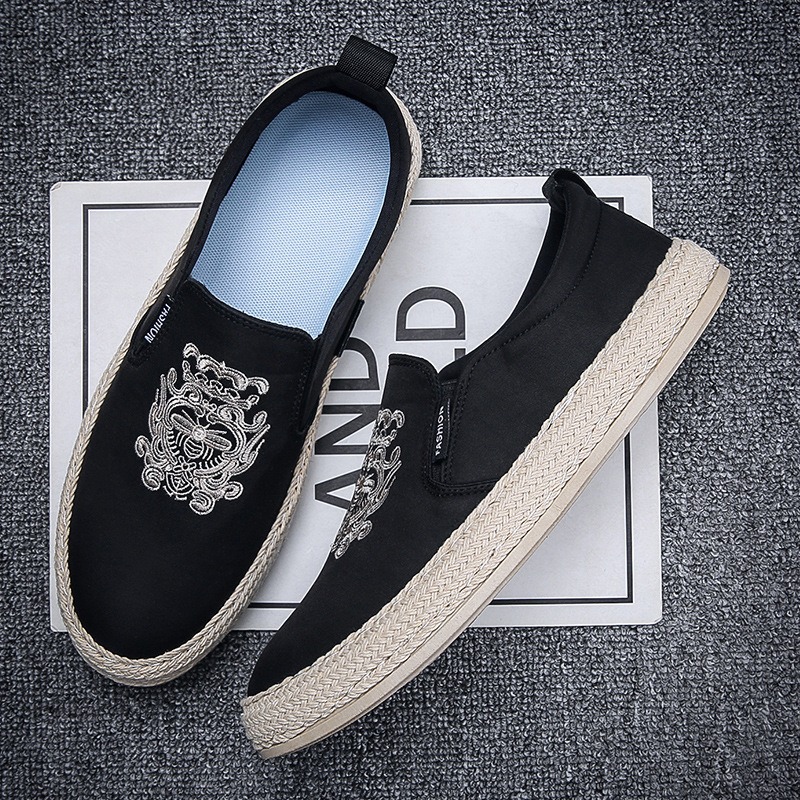 أحذية سوداء قابلة للتنفس للرجا - مراجعة Espadrille Slip On وسعره