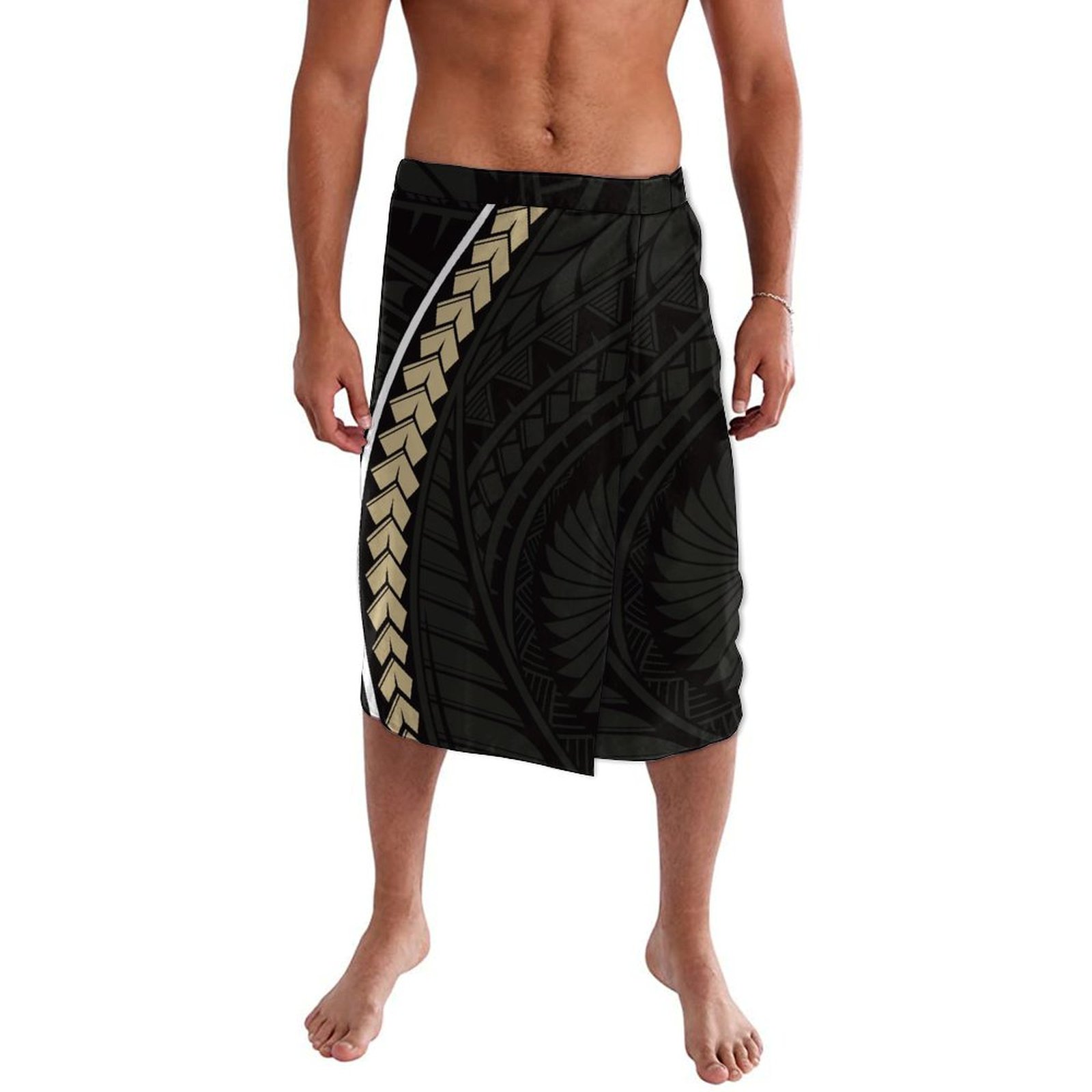 مئزر رجالي غير رسمي مطبوع بتصم - مراجعة Sarong Men Wrap وسعره