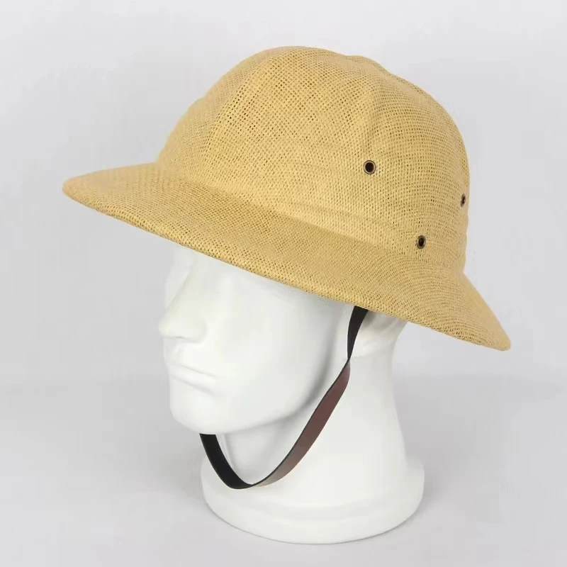 قبعة شمسية صيفية للرجال من قش  - مراجعة Bucket Hat Straw وسعره