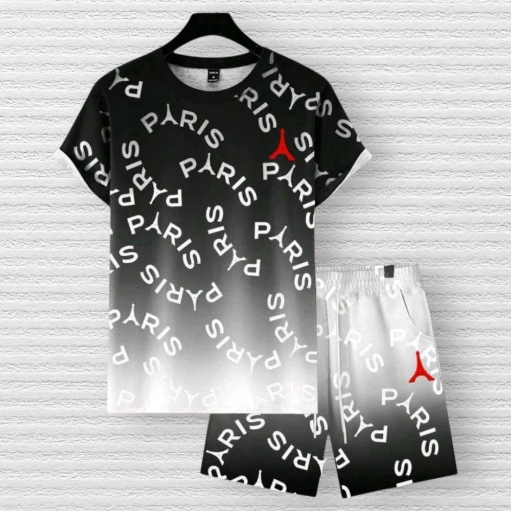 طقم رجالي مكون من تي شيرت بطبا - مراجعة Tee Graphic Print وسعره