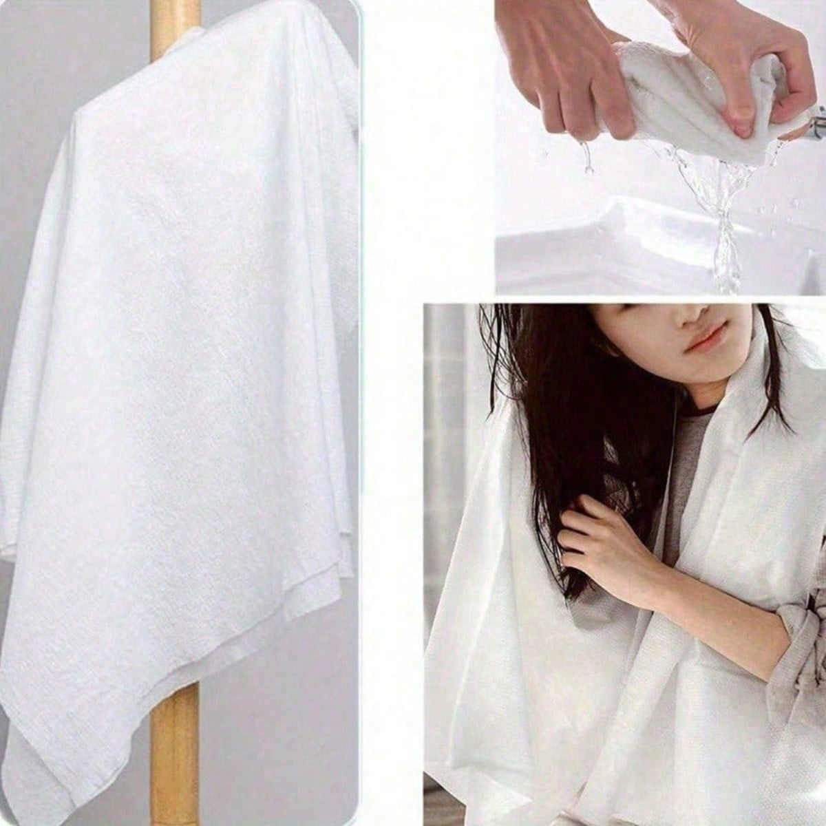 منشفة ضغط كبيرة للاستخدام مرة  - مراجعة Beach Towel Large وسعره