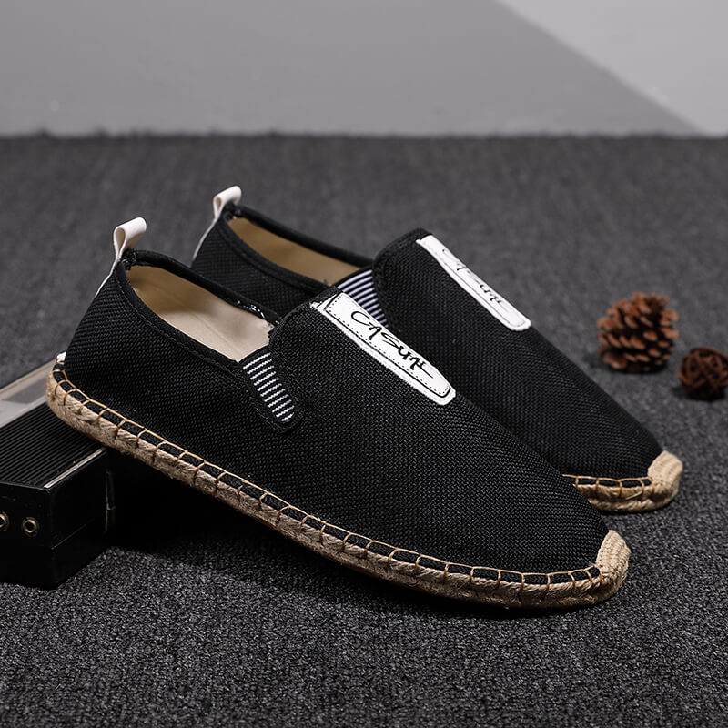 أحذية رجالية كاجوال من الكتان، - مراجعة Espadrille Slip On وسعره